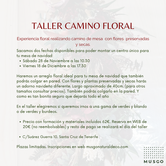 Taller Camino Mesa Navidad