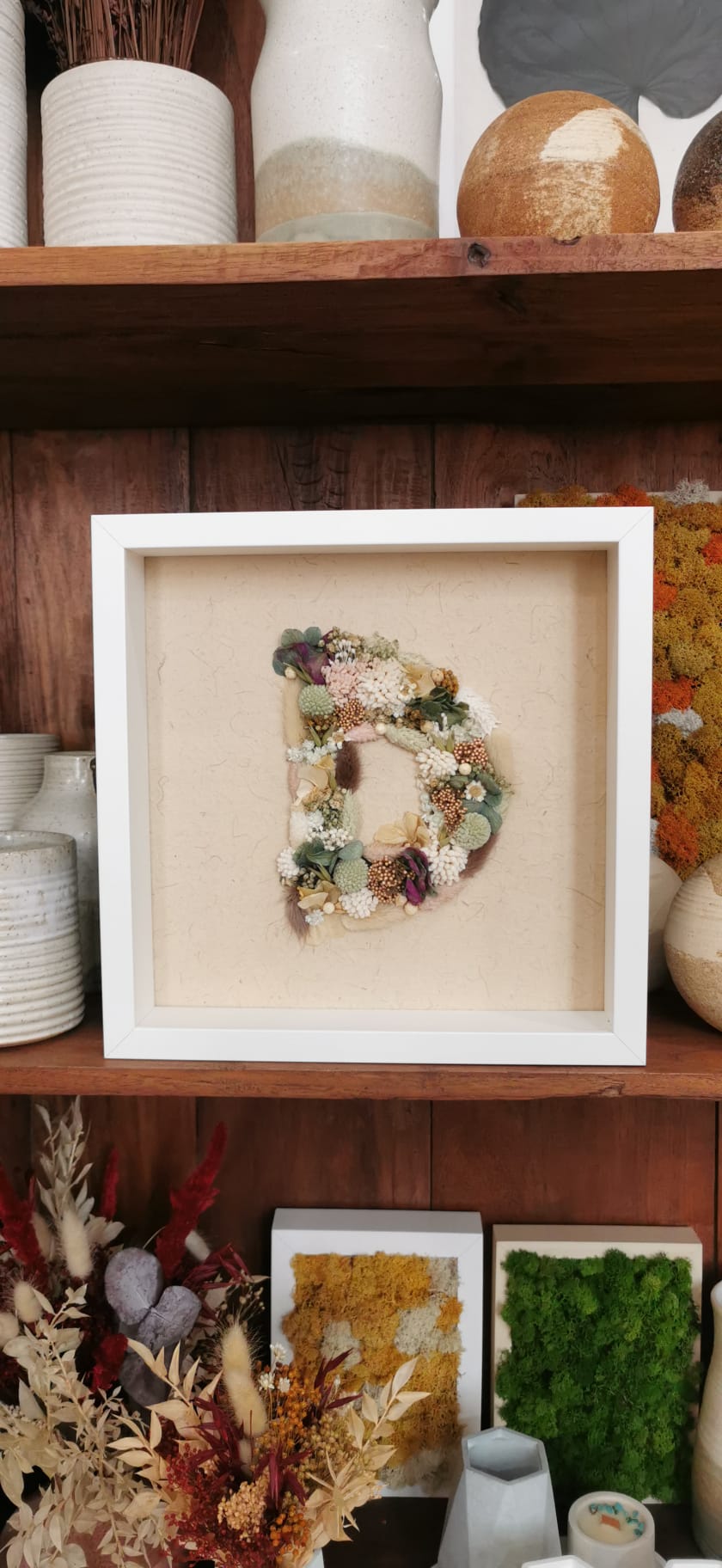 Floral Letters with Frame
