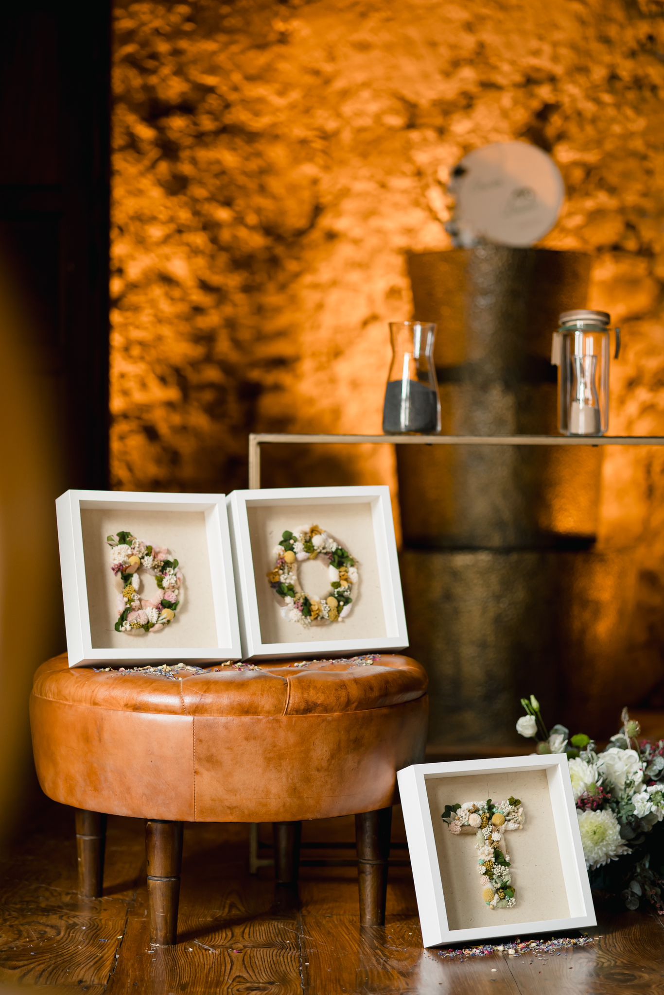 Floral Letters with Frame