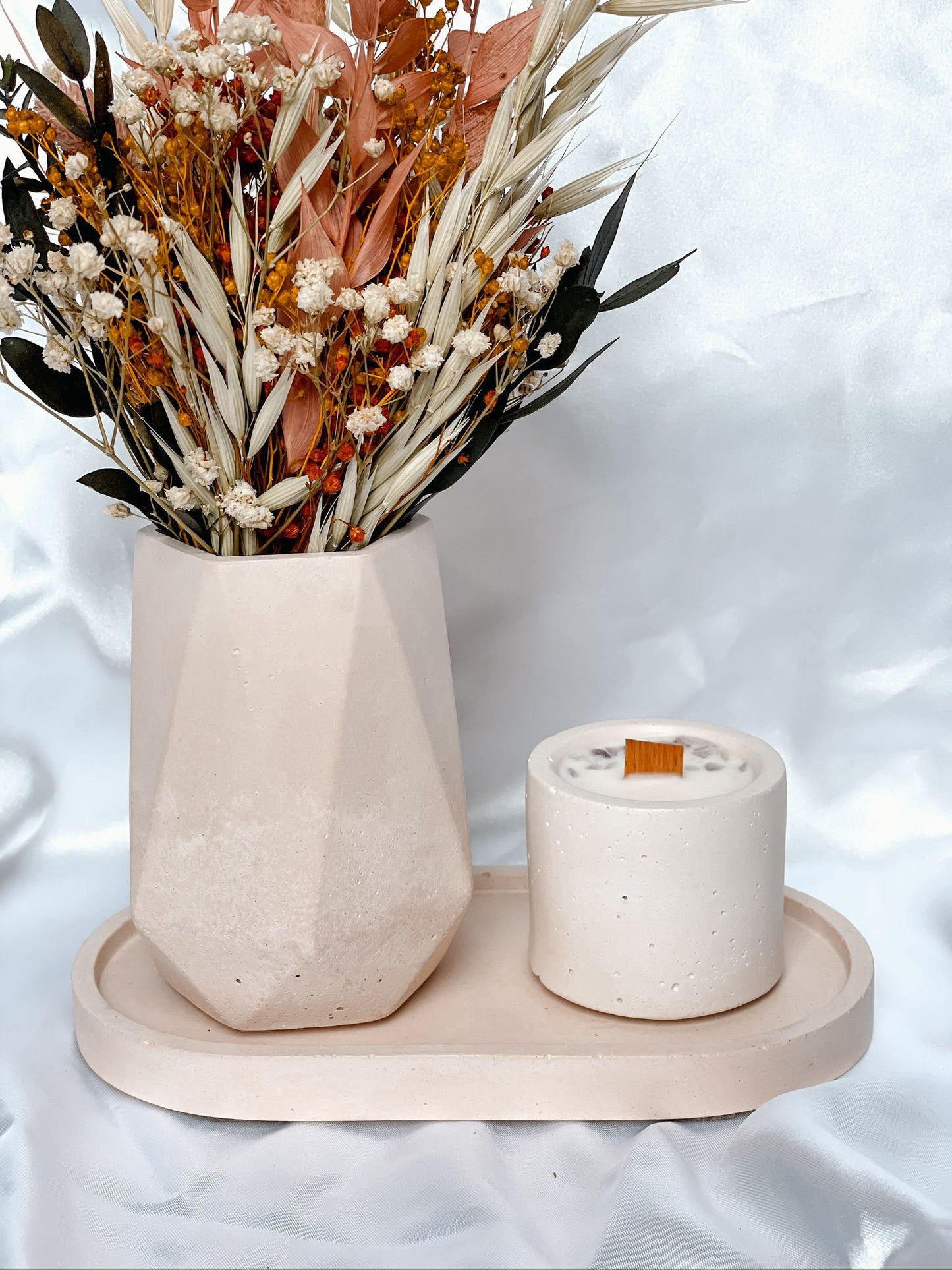 Striped ceramic vase