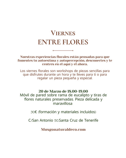 Viernes Floral. Móvil floral Anala 20 MARZO