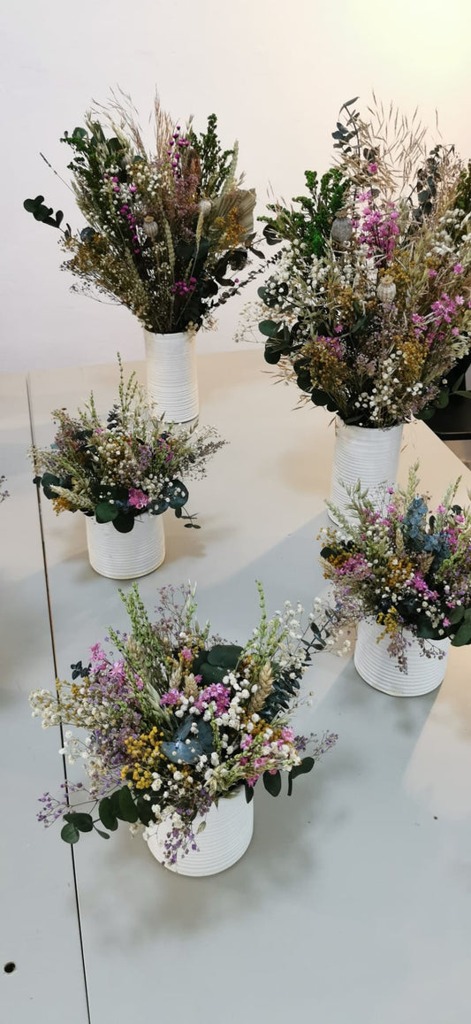 Striped ceramic vase