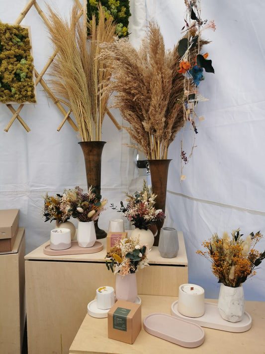 Striped ceramic vase