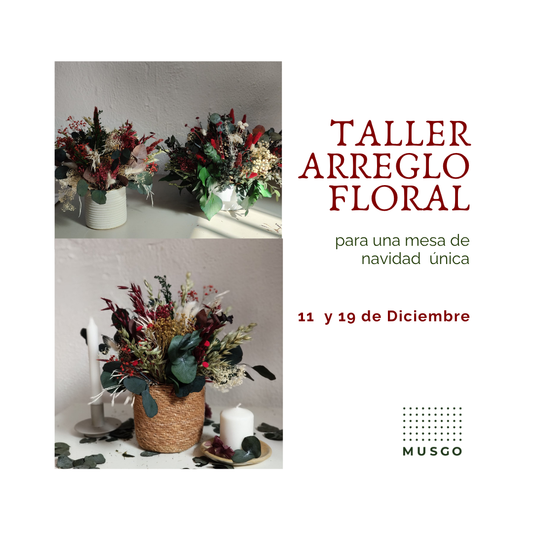 Taller Arreglo floral Navideño