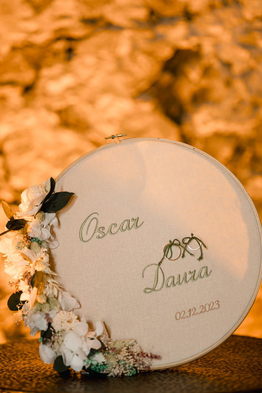 Wedding Ring Holder Frame with fabric