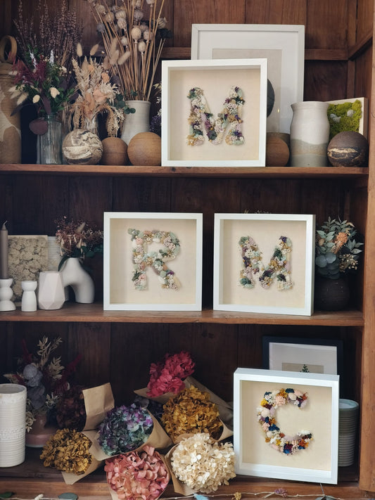 Floral Letters with Frame