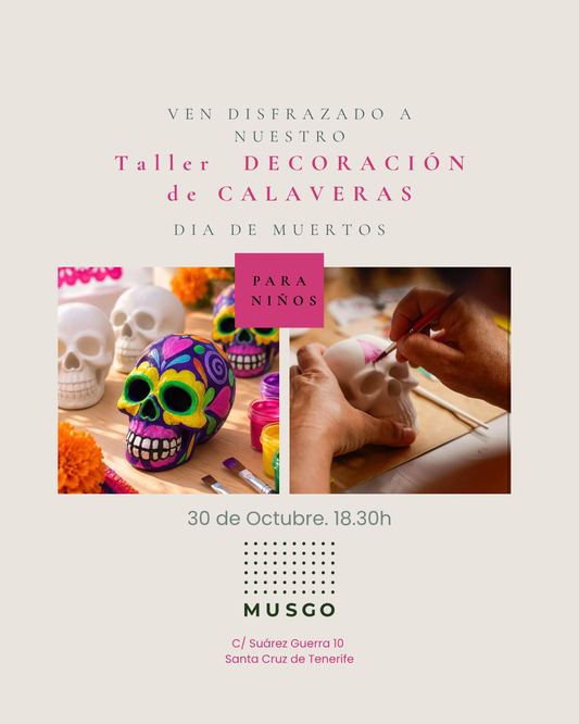 Taller Para Niños. Decoración de Calavera. 30 Octubre
