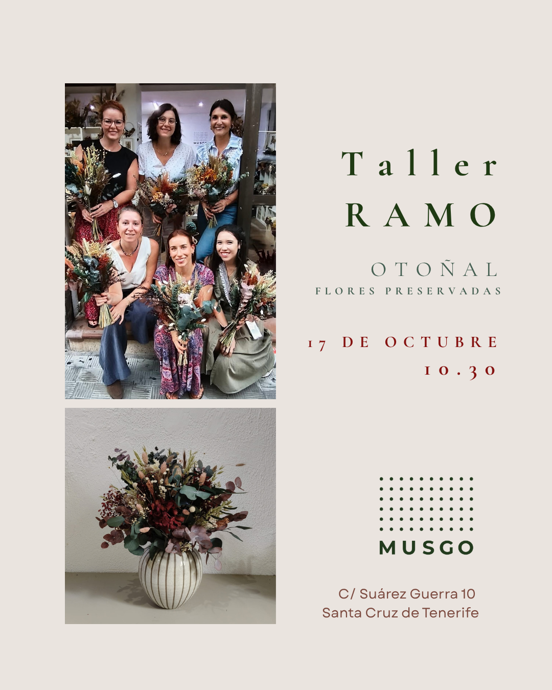 Taller Ramo Otoño. 17 OCT 26