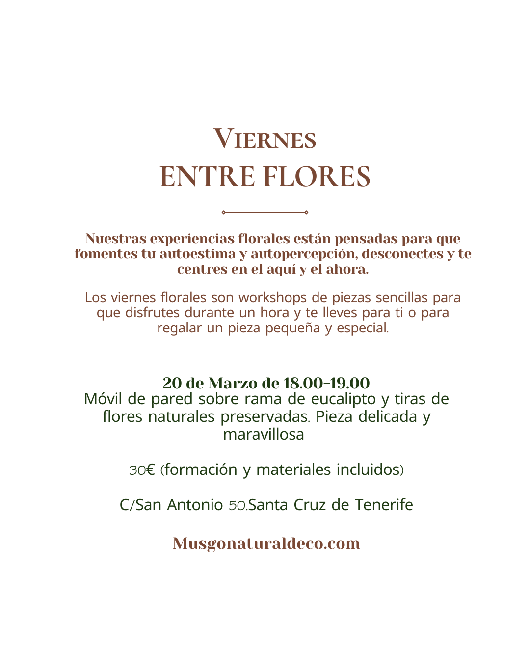 Viernes Floral. Móvil floral Anala  20 MARZO