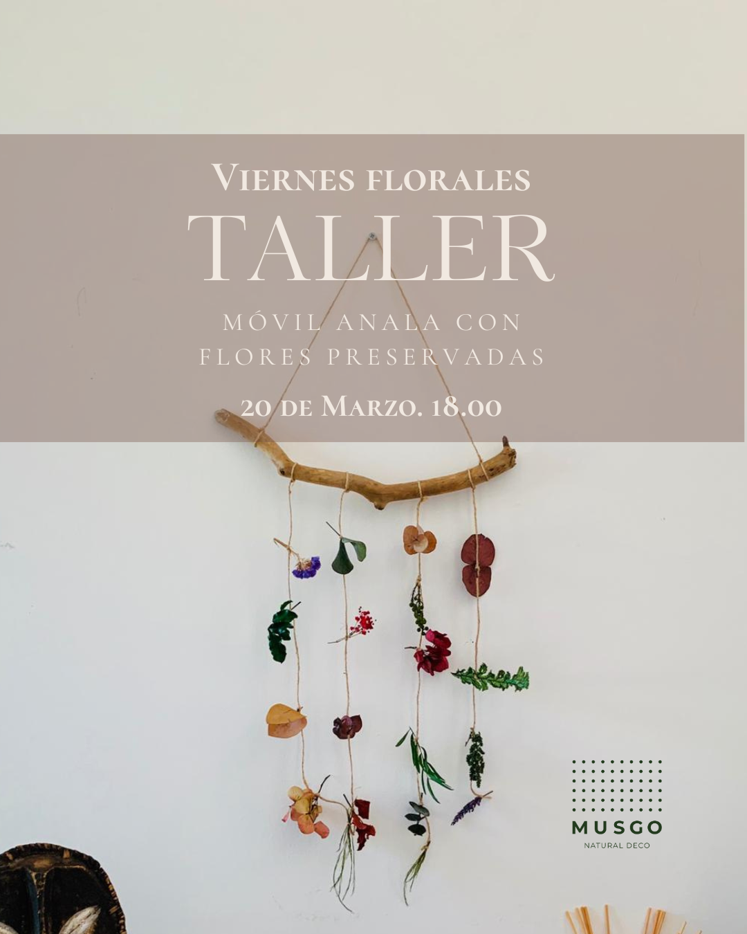 Viernes Floral. Móvil floral Anala  20 MARZO