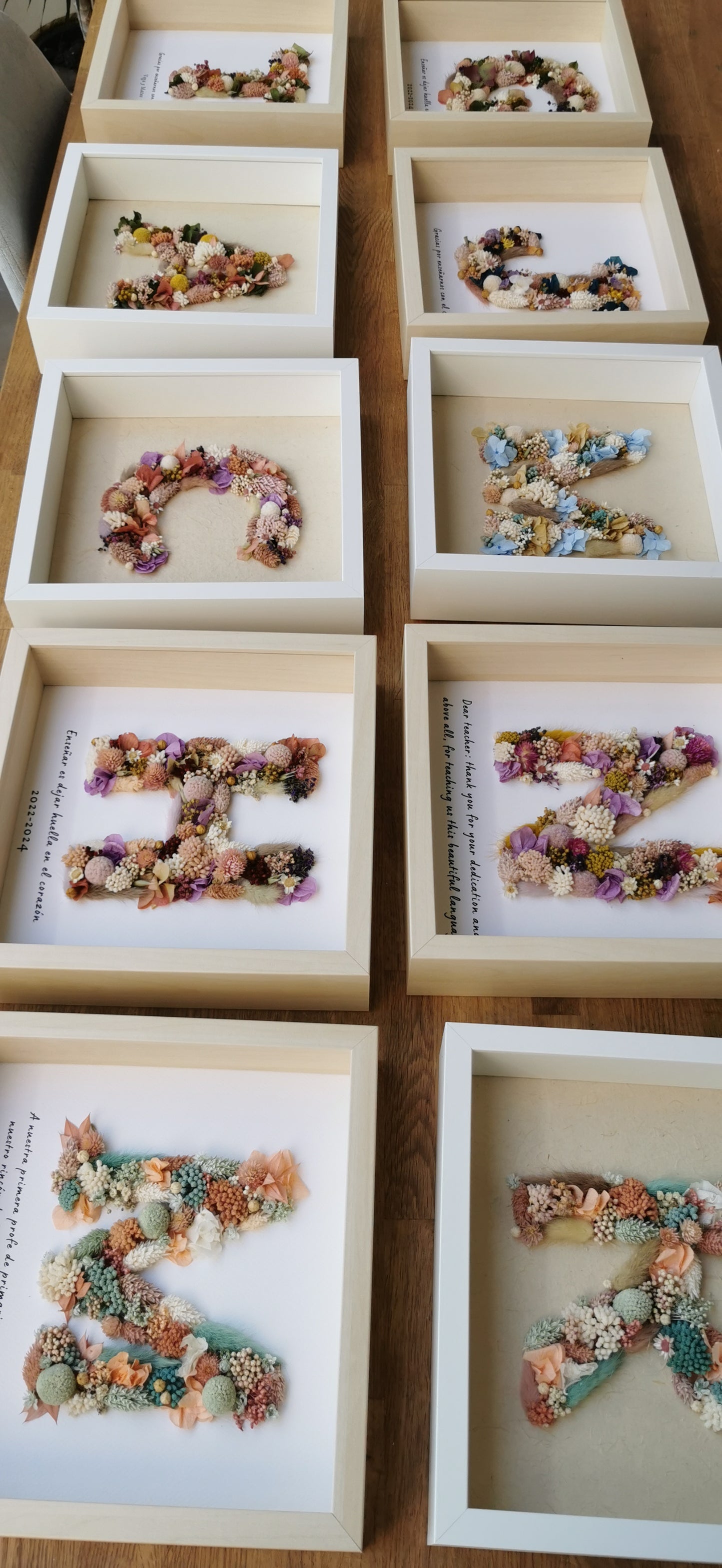 Floral Letters with Frame