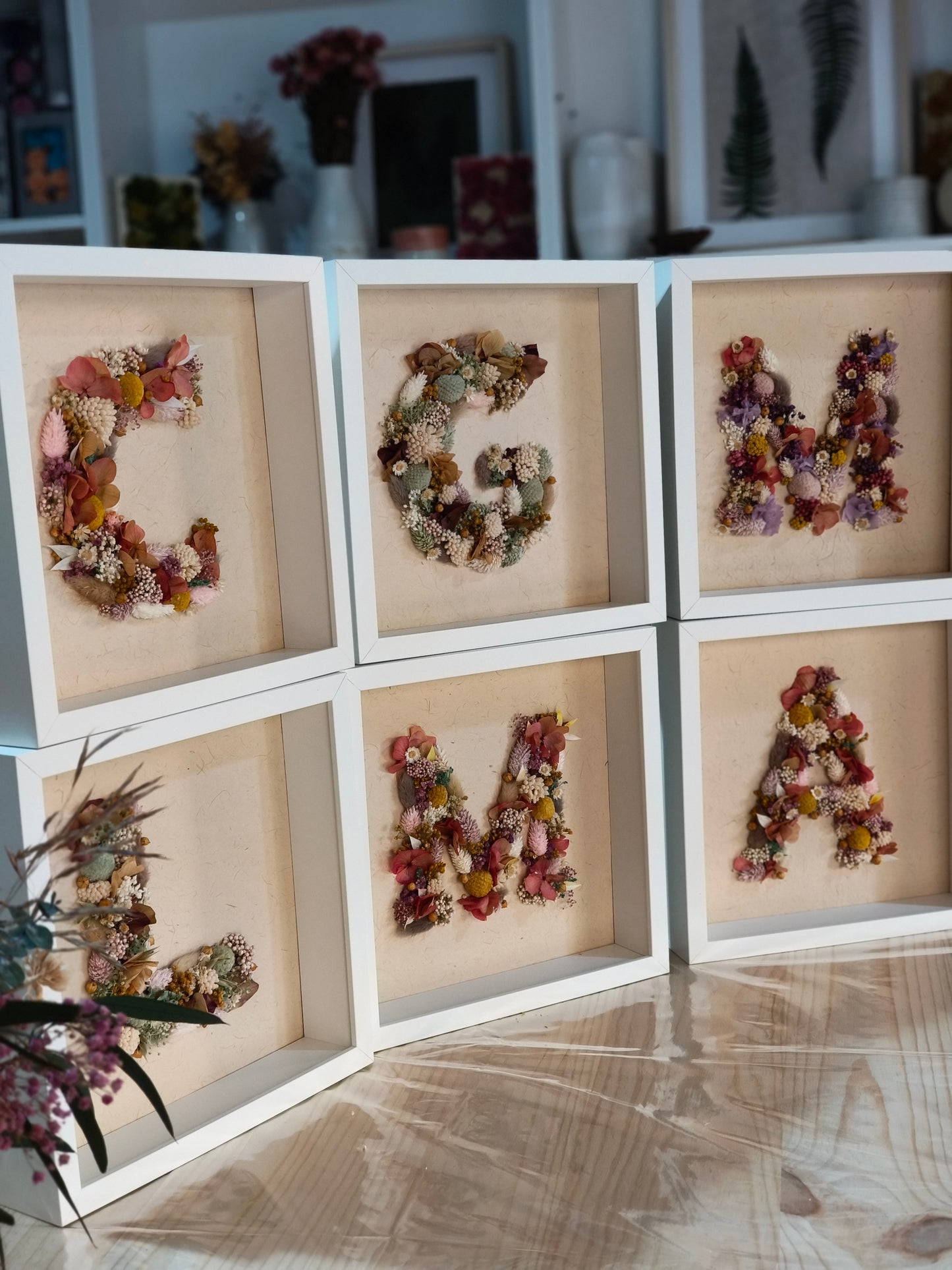 Floral Letters with Frame