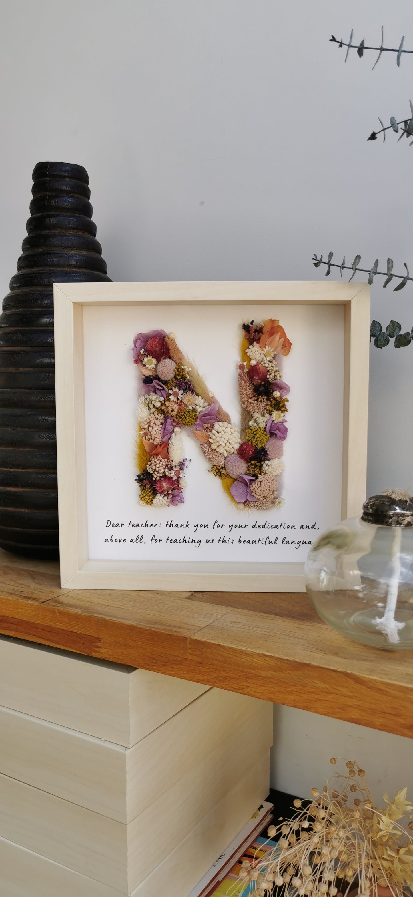 Floral Letters with Frame