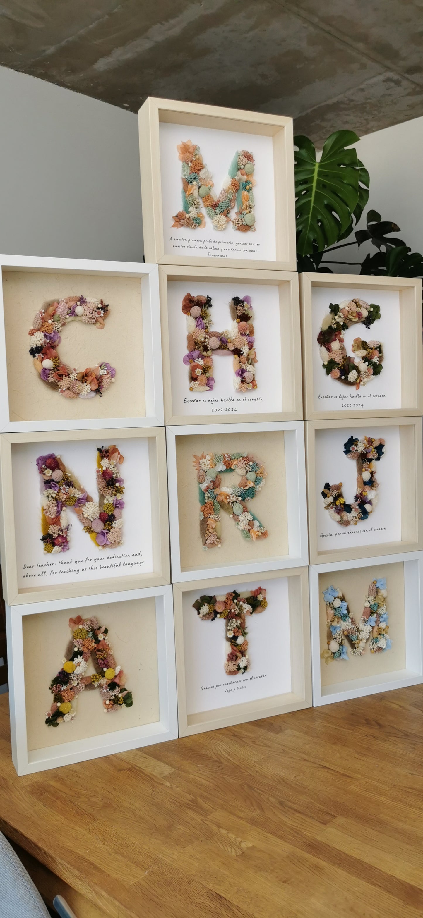 Floral Letters with Frame